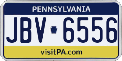 PA license plate JBV6556