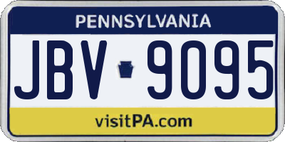 PA license plate JBV9095