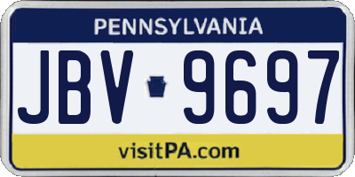 PA license plate JBV9697