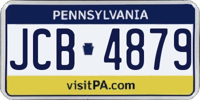 PA license plate JCB4879