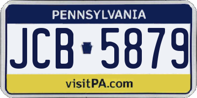 PA license plate JCB5879