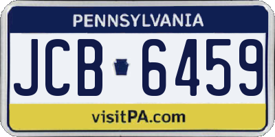 PA license plate JCB6459