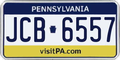 PA license plate JCB6557