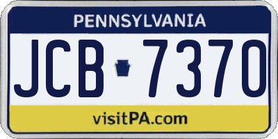 PA license plate JCB7370