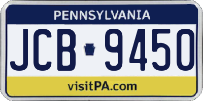 PA license plate JCB9450