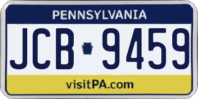 PA license plate JCB9459