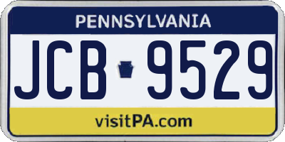PA license plate JCB9529