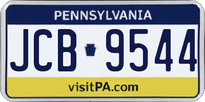 PA license plate JCB9544