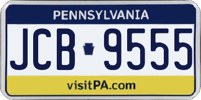 PA license plate JCB9555