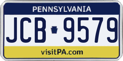 PA license plate JCB9579