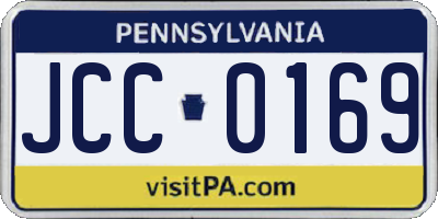 PA license plate JCC0169