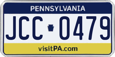 PA license plate JCC0479