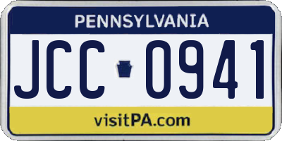 PA license plate JCC0941