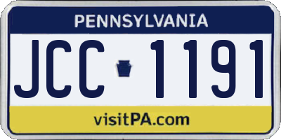 PA license plate JCC1191