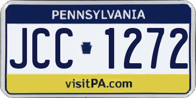 PA license plate JCC1272