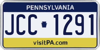 PA license plate JCC1291