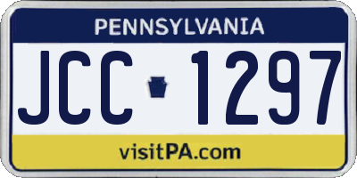 PA license plate JCC1297