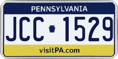 PA license plate JCC1529
