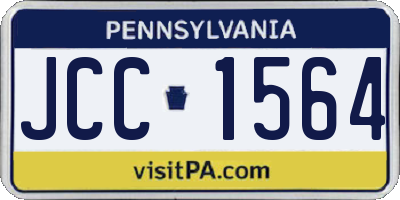 PA license plate JCC1564