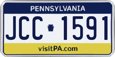 PA license plate JCC1591