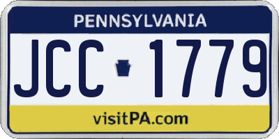 PA license plate JCC1779
