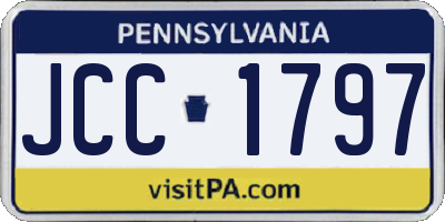 PA license plate JCC1797