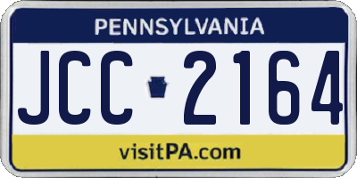 PA license plate JCC2164