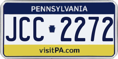 PA license plate JCC2272