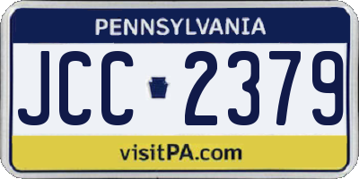 PA license plate JCC2379