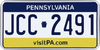 PA license plate JCC2491