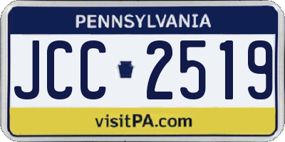 PA license plate JCC2519