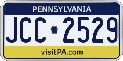 PA license plate JCC2529