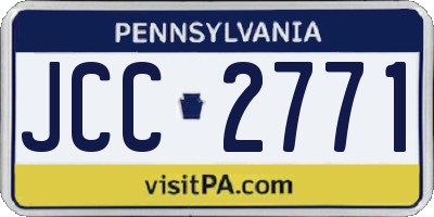 PA license plate JCC2771