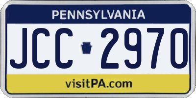 PA license plate JCC2970