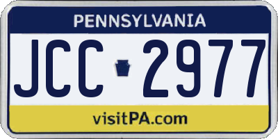 PA license plate JCC2977