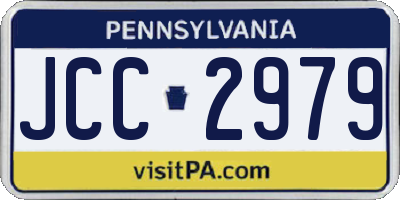 PA license plate JCC2979