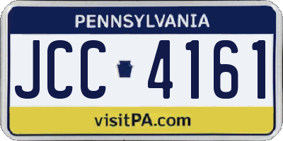 PA license plate JCC4161