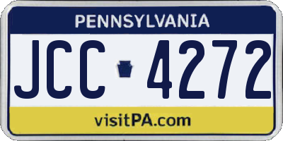 PA license plate JCC4272