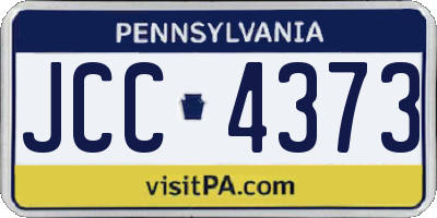PA license plate JCC4373