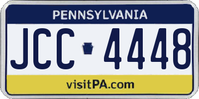 PA license plate JCC4448