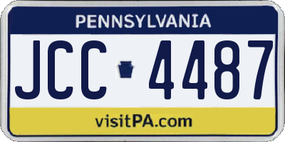 PA license plate JCC4487