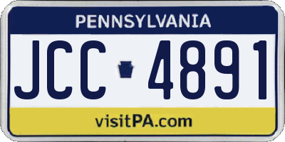 PA license plate JCC4891