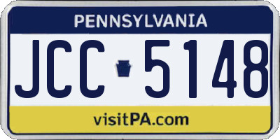 PA license plate JCC5148