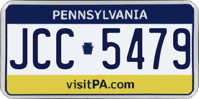 PA license plate JCC5479