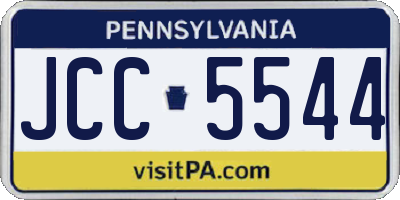 PA license plate JCC5544