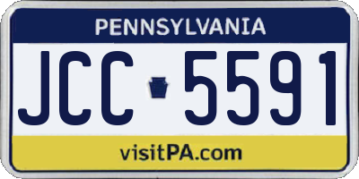 PA license plate JCC5591