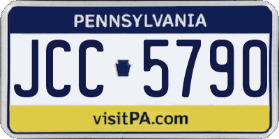 PA license plate JCC5790