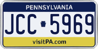 PA license plate JCC5969