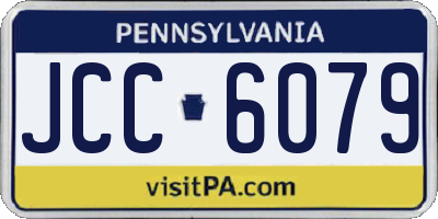 PA license plate JCC6079