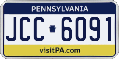 PA license plate JCC6091